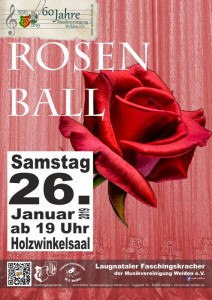 Rosenball Plakat 2019 Voranzeige